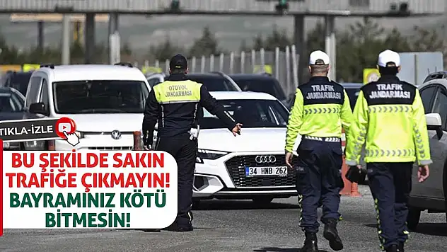 Bu şekilde sakın trafiğe çıkmayın! Bayramınız kötü bitmesin!