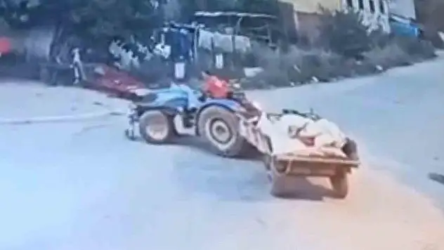 Bursa'da traktörün altında kalan çocuğun görüntüleri ortaya çıktı