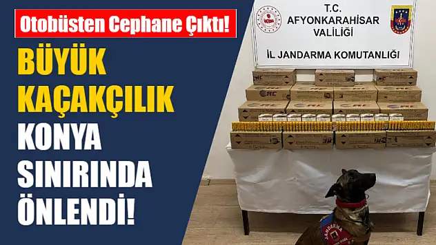 Büyük Kaçakçılık Konya Sınırında Önlendi! Otobüsten Cephane Çıktı!
