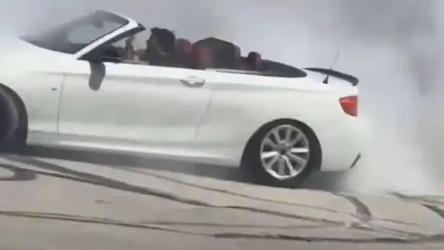 Cadde ortasında drift atan sürücüye 46 bin TL ceza
