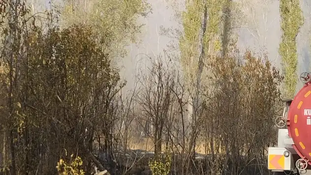 Çankırı'da bahçelik alanda çıkan yangın söndürüldü