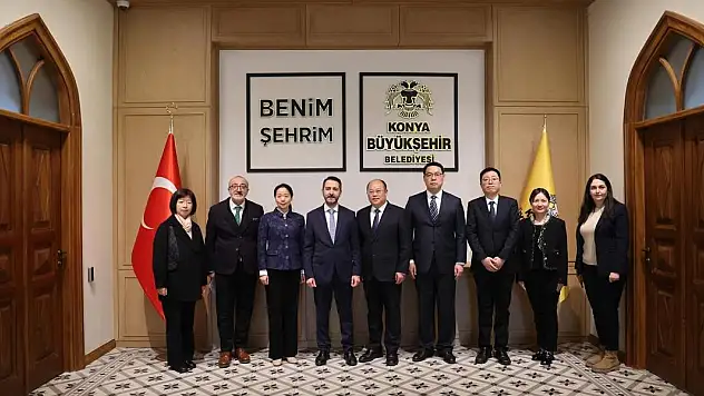 Çin'in Yanzhou Belediye Başkan Vekili Xueming Konya Büyükşehir'i Ziyaret Etti