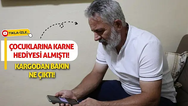 Çocuklarına Karne Hediyesi Almıştı! Kargodan Bakın Ne Çıktı!