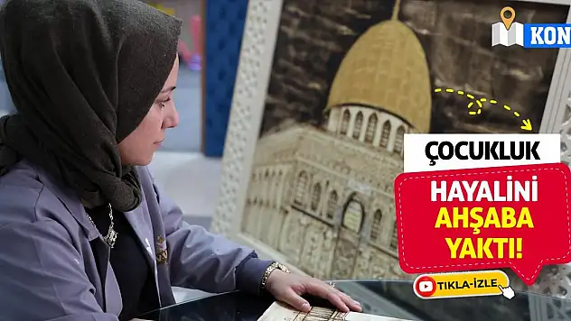 Çocukluk hayalini ahşaba yaktı!