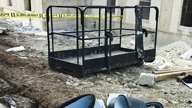 Çorum'da vinç sepetinin düşmesi sonucu 1 işçi öldü, 1 işçi yaralandı