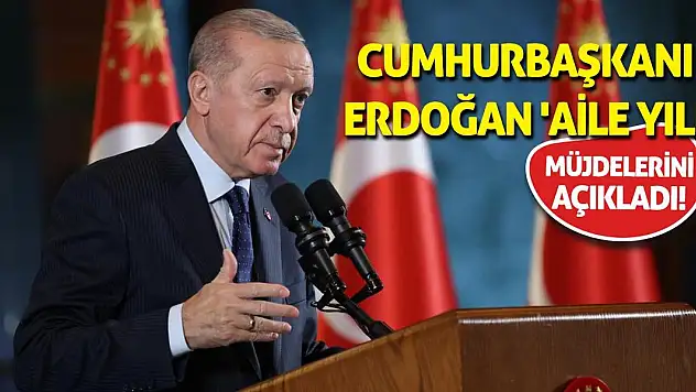 Cumhurbaşkanı Erdoğan 'Aile Yılı' Müjdelerini Açıkladı!