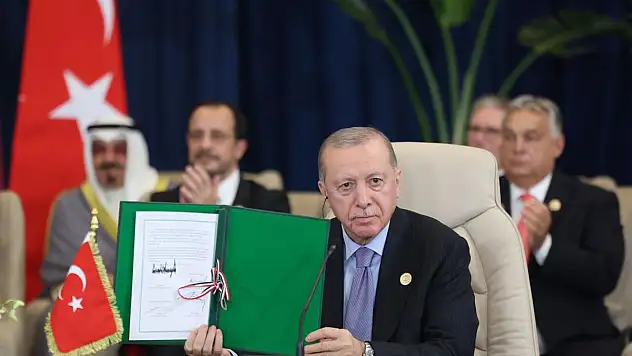 Cumhurbaşkanı Erdoğan, 'Barış için Şarm El-Şeyh Zirvesi'ne katıldı
