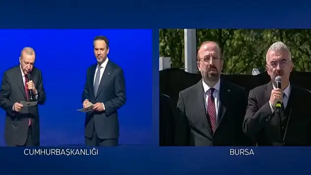 Cumhurbaşkanı Erdoğan Karacabey'e canlı bağlandı Atares-2 RES açıldı