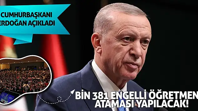 Cumhurbaşkanı Erdoğan öğretmenlere müjdeyi verdi!