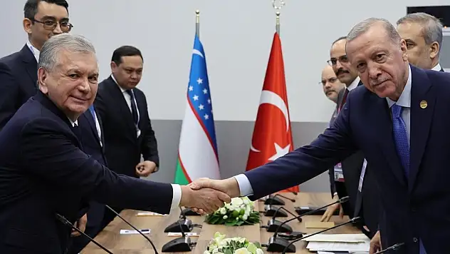 Cumhurbaşkanı Erdoğan, Özbekistan Cumhurbaşkanı Mirziyoyev ile görüştü