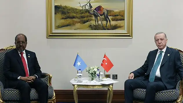 Cumhurbaşkanı Erdoğan, Somali Cumhurbaşkanı Şeyh Mahmud ile Görüştü