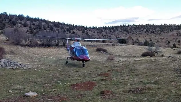 Dağda düşerek yaralandı, helikopterle hastaneye kaldırıldı