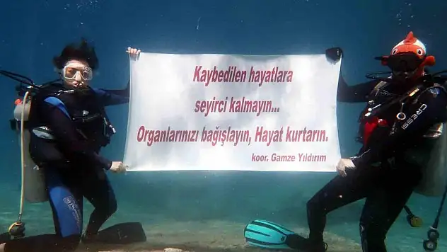 Dalgıçlardan deniz altında organ bağışı çağrısı