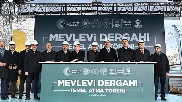 Darülmülk Projesi'nde dev adım! Mevlevi Dergahı'nın temeli törenle atıldı!