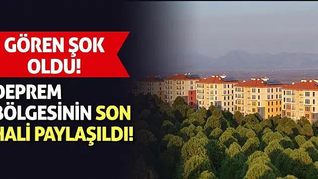 Deprem bölgesinin son hali paylaşıldı! Gören Şok Oldu
