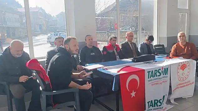 Derebucak'ta çiftçilere yönelik eğitim toplantısı düzenlendi