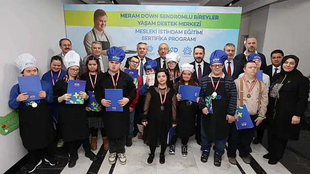 DOSD Meram mesleki istihdam eğitimi ilk mezunlarını verdi