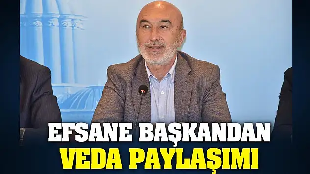 Efsane Başkandan Veda Paylaşımı!
