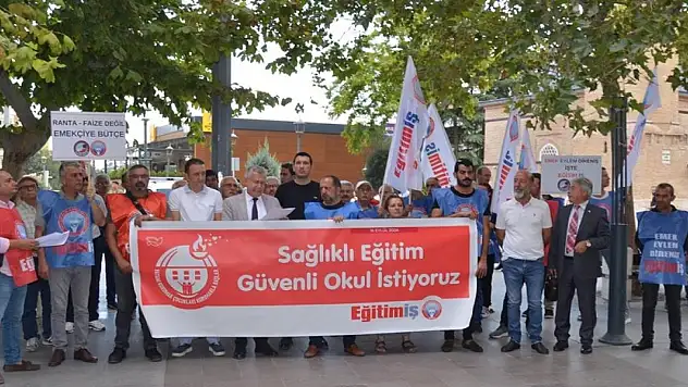 Eğitim-İş,  Sağlıklı Eğitim, Güvenli Okul istiyor