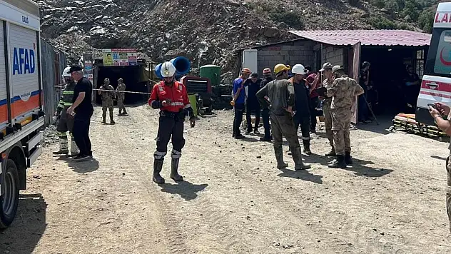 Elazığ'da maden ocağında göçük