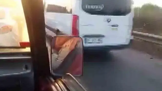 Emniyet şeridini kullanan sürücülere videolu tepki