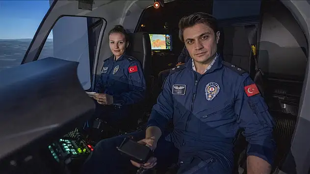 Emniyetin 'havadaki gözleri' zorlu şartları böyle deneyimliyor!