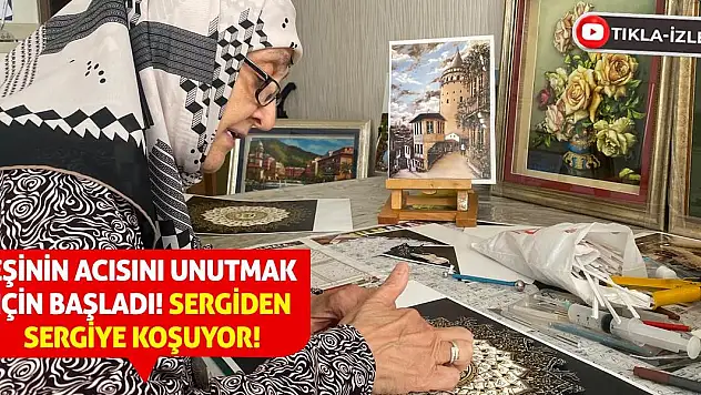 Eşinin Acısını Unutmak İçin Başladı! Sergiden Sergiye Koşuyor!