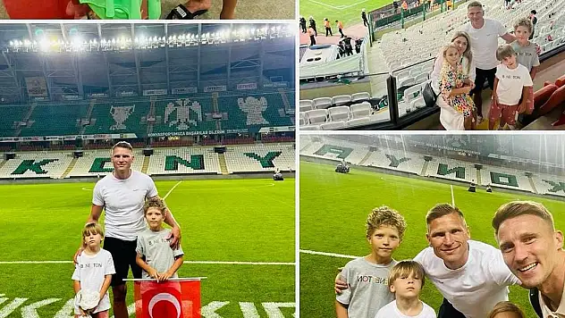 Eski Konyasporlu golcü Konya'ya gelerek hasret giderdi