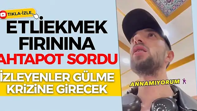 Etliekmek fırınına ahtapot sordu! İzleyenler gülme krizine girdi (Tıkla-İzle)