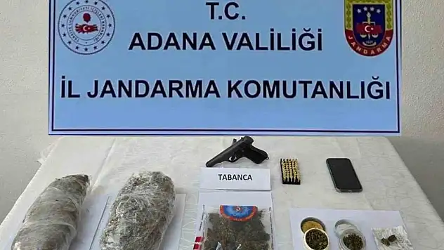 Evinde bir kilogram esrar ele geçirilen şüpheli tutuklandı
