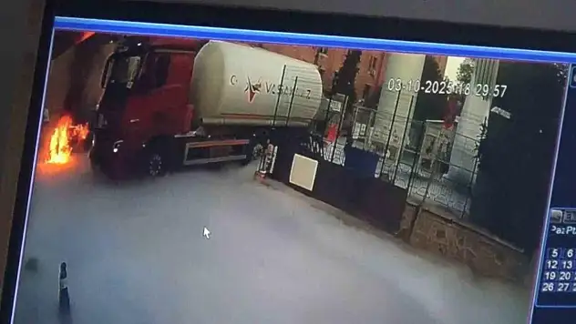 Faciadan dönüldü: Tank dolumu sırasında yangın çıktı