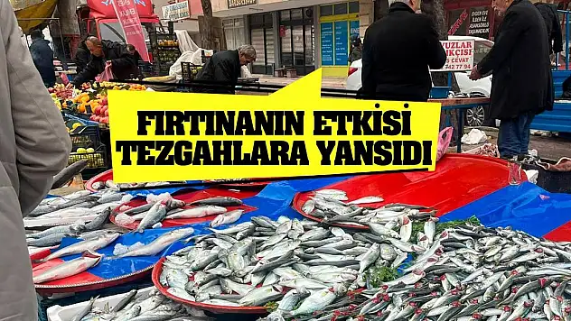 Fırtınanın etkisi tezgahlara yansıdı