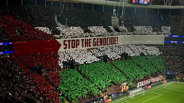 Galatasaray'dan Filistin koreografisi