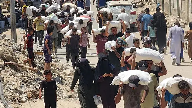 Gazze'de haftalık 500 bin çuval una ihtiyaç var