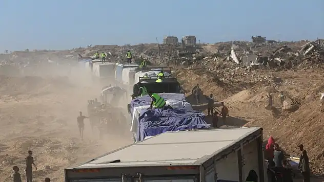 Gazze'ye Dün 173 Tır İnsani Yardım Ulaştı