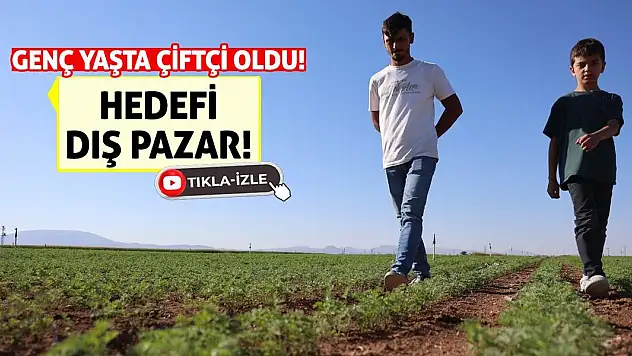 Genç Yaşta Çiftçi Oldu! Hedefi Dış Pazar!