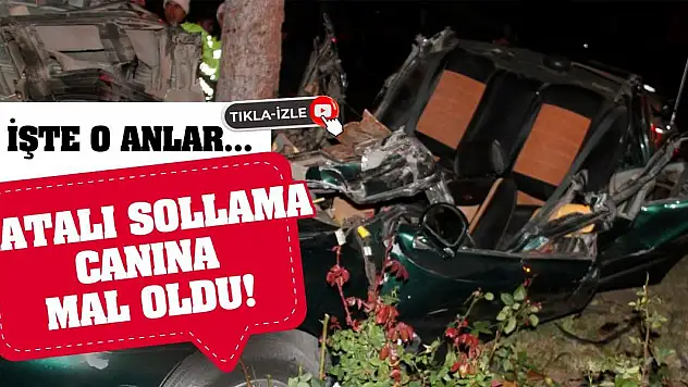 Hatalı sollama canına mal oldu! İşte o anlar...