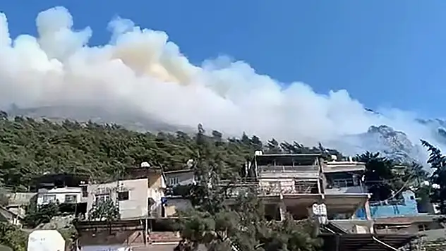Hatay'da Habib-i Neccar Dağı'nda orman yangını