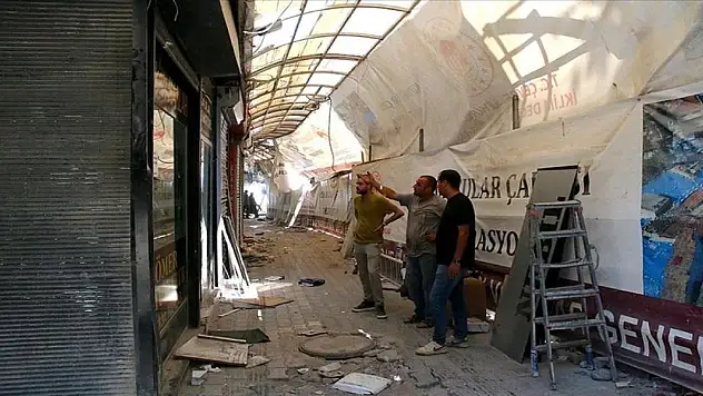 Hatay'daki tarihi Uzun Çarşı'da restorasyon çalışmaları sürüyor