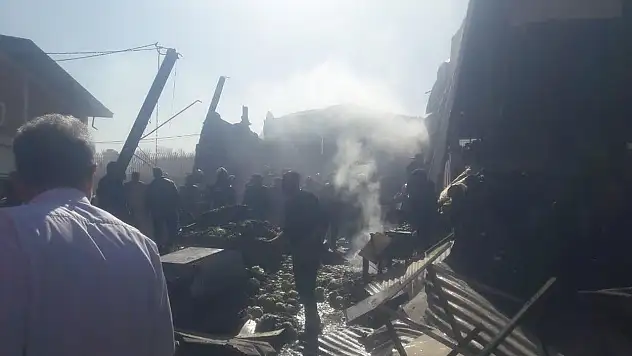 Helikopter sebze-meyve haline düştü
