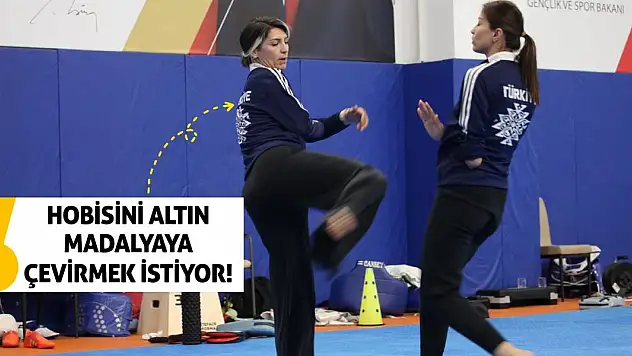 Hobisini altın madalyaya çevirmek istiyor!