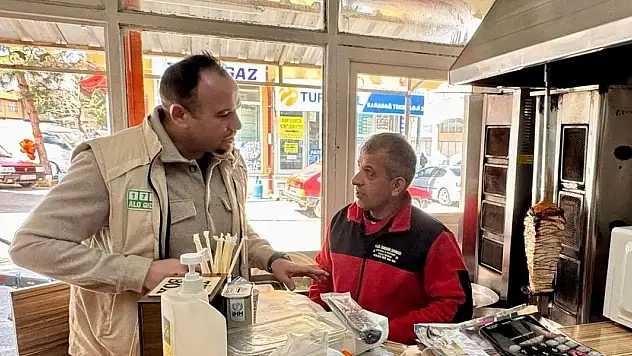 Hüyük'te dönercilere sıkı denetim