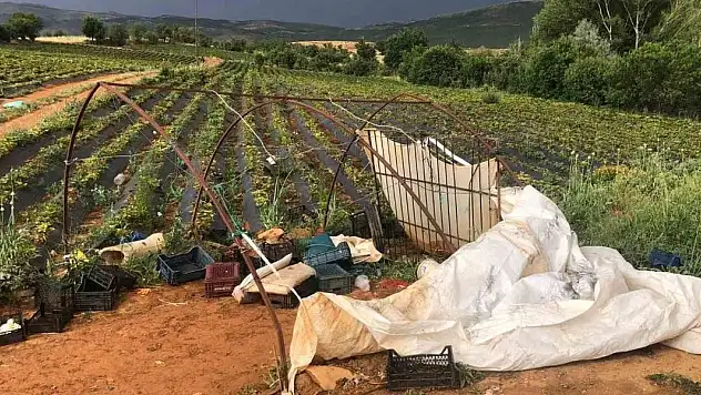 Hüyük'te şiddetli fırtına etkili oldu