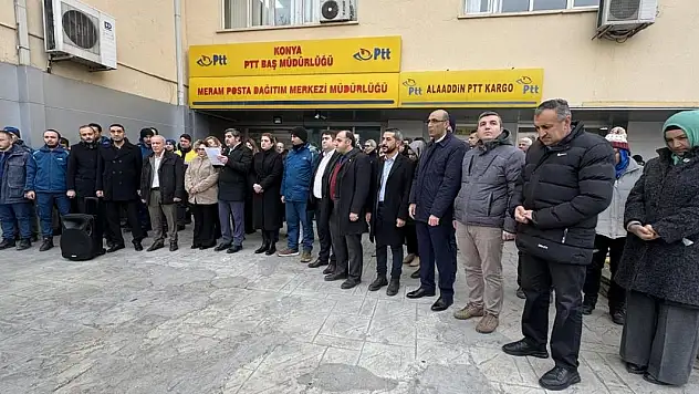 İki PTT çalışanının öldürülmesi, Konya'da protesto edildi!
