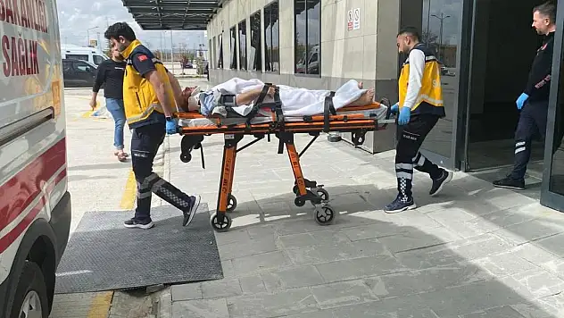 İnşaattan düşen kişi hastanelik oldu