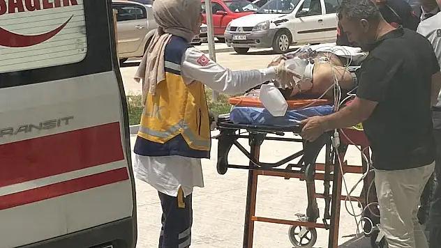 İş yerinde yüksekten düşen işçi yaralandı