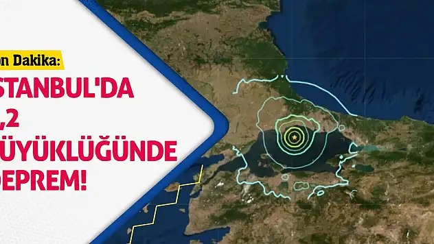 İstanbul'da 6,2 büyüklüğünde deprem!