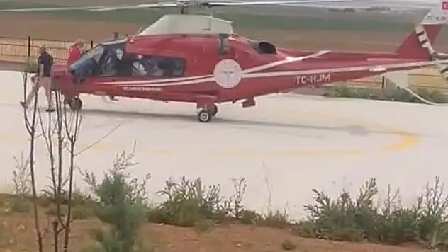 Kalp Krizi Geçiren Hasta İçin Hava Ambulansı Seferber Oldu
