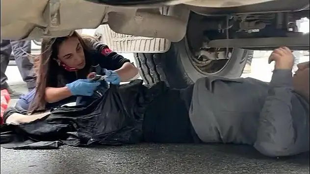 Kamyonla Çarpışan Motosiklet Sürücüsü Ağır Yaralı