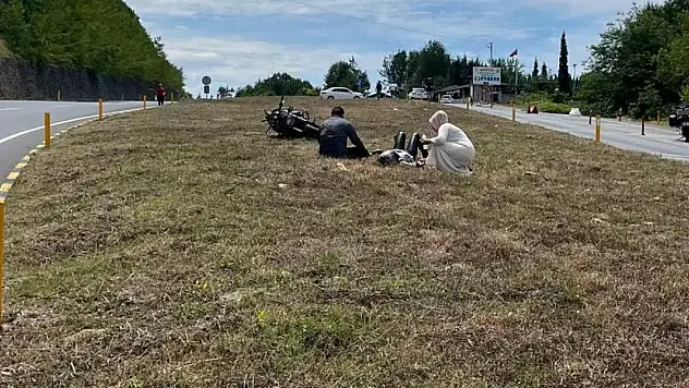 Karadeniz Ereğli'de motosiklet kazası: 2 yaralı